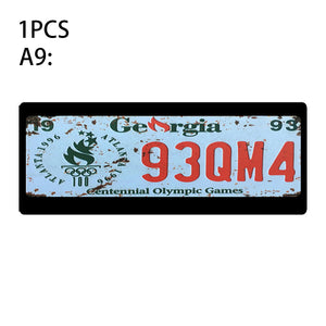 1Pcs RC Custom License Plate Metal Frame Strength Waterproof for 1:10 Tamiya CC01 Axial Scx10 Traxxas Trx-4 Trx4 Crawler Car