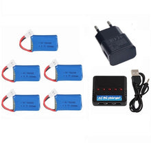 For Syma X4 X11 X13 RC Drones 3.7V 200mah LiPo battery + 5 in1 charger for Syma X4 X11 X13 RC Quadcopter Parts 752025