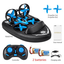 Upgraded H36 JJRC H36F Terzetto 1/20 2.4G 3 In 1 RC Vehicle Flying Drone Land Driving Boat Mini Drone Model Toys RTR VS E016F