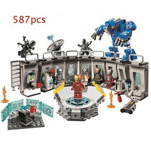 76125 76126 Marvel Avengers Endgame Iron Man Hall of Armor Building Blocks Kit Bricks Classic Movie Model Compatible Assembled