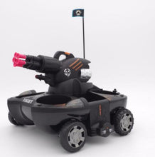 Water Land Amphibious Remote Control Tank Ship Charging Launch Target Folding Crawling 360° Rotation Flashing Light