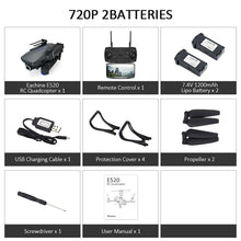 Eachine E520 WIFI FPV Drone 4K/1080P HD Wide Angle Camera Altitude Hold Foldable Aerial Video Quadcopter Aircraft Upgraded E58