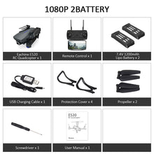 Eachine E520 WIFI FPV With 4K/1080P HD Wide Angle Camera High Hold Mode Foldable RC Drone Quadcopter RTF RC Dron