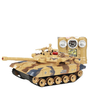 1:24 2.4G Remote Control Battle Tank Fortress 350° free Rotation Gun Tube up and Down 20° Free Adjustment Military Tank Model