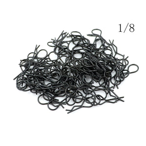 100pcs/lot 1/10 1/8 Stainless Steel Body Clips Pins For RC Car Racing Shell Wind Tail Parts