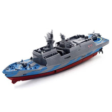 LeadingStar 2.4G Remote Control Military Warship Model Electric Toys Waterproof Mini Aircraft Carrier Gift for Kids