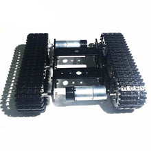Mini T100 Aluminum Crawler Tank Car Chassis Intelligent Robot Car Maximum Load 5kg + PS2 Control Kit Optional DIY RC Toy Car