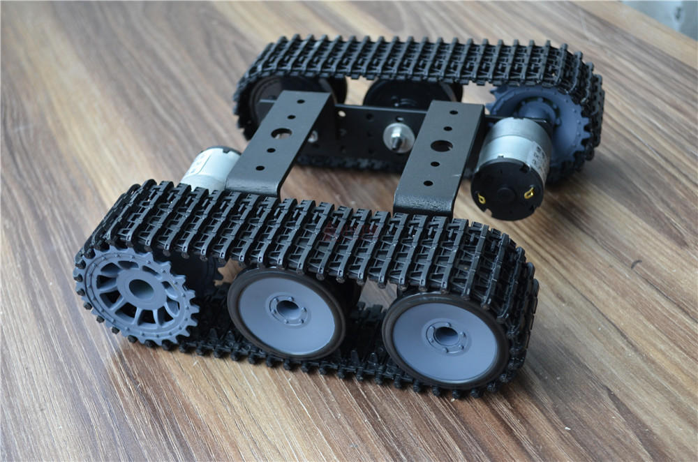 Mini TP100 Aluminum Alloy Tank Robot Chassis Caterpillar Platform With 12V 350rpm Motor DIY Arduino Unassembled Kit