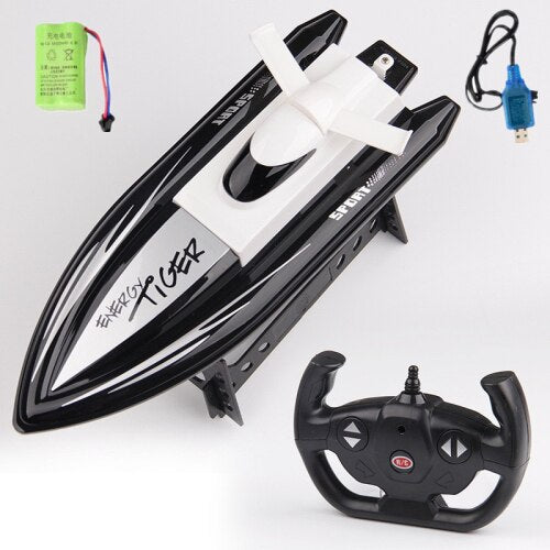 2018 New High Speed RC Boat Speedboat Mod 2.4GHz 4 Channel 20km/h Racing Remote Control Boat as gift For children Toys Kids Gift
