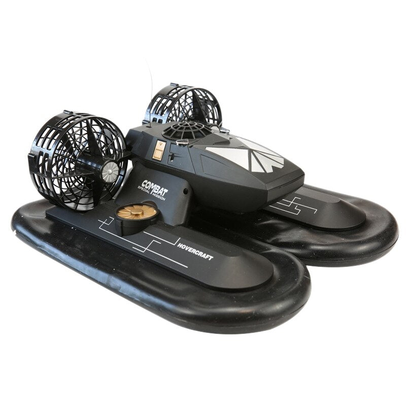 RC Boat Hovership Amphibious Transport Dock 4CH Remote Control Hovercraft Boat High Simulation Electronic Hobby Toys for Kids- E