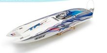 Genesis BE1122 Catamaran Electric Brushless Fiberglass RC Racing Boat with 3674 brushless motor KV2075, 120A ESC with BEC