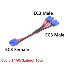 EC3 EC5 To T Deans Plug XT60 Connector Adapter Deans plug 12AWG 14AWG cable wire for RC Lipo ESC Motor Drone