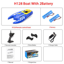 H128 Rc Boat 1/47 2.4GHz Remote Control Speed mini Boat Dual Motors 15km/h 20minutes Fligt Time RC Ship Speedboat Electric Toys