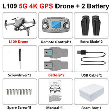 RC Quadcopter L109 Drone GPS 4K HD Camera 5G WIFI FPV Brushless Motor Foldable Selfie Drones Professional 1000m Long Distance