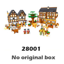 1722pcs Castle Series Medieval Market Village Assemble DIY Model Building Blocks Children Gifts sets Compatible with Lego