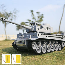 German Tiger 2A6 Battle Simulation Army Military RC Tank 1:18 2.4G Remote Control Tank With Smoke&Sound&BB Bullet&Light Function