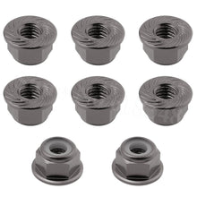 8PCS Aluminum Flange M4 Lock Nuts Nylon Self-Tightening Hex Wheel Adapter RC Car Parts Hardware
