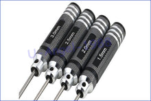 RC Tools 4 pcs hex screw driver set titanium plating hardened 1.5 2.0 2.5 3.0mm screwdriver For helicopter toys