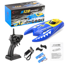 H128 Mini Boat 1/47 2.4GHz Remote Control Speed RC Boat Dual Motors 15km/h Super Speed RC Ship Speedboat Electric RC Toys