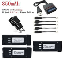 Upgraded 850mAH 3.7V Lipo Battery and 5pcs Charger for E58 JY019 S168 For RC Quadcopter Spare Parts 3.7v RC Drone Battery 721855