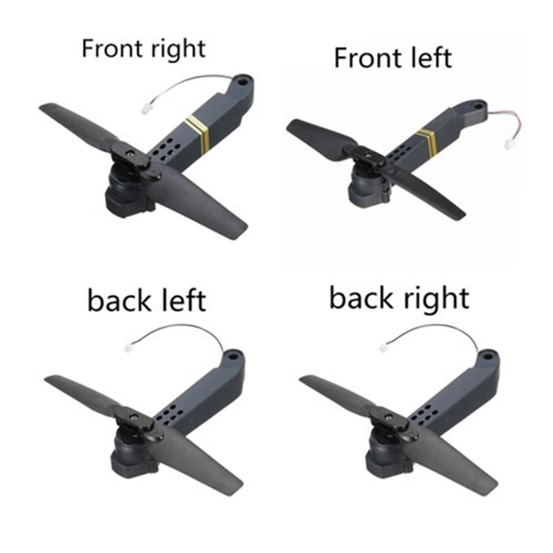 Leadingstar 4pcs E58 JY019 RC Quadcopter Spare Parts Axis Arms with Motor & Propeller for RC Drone Parts Replacement D30