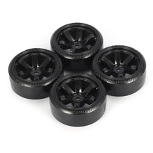 4Pcs RC Drifting Car Tire Set Hard Plastic Hard Tyre Set for Traxxas HSP Tamiya HPI On-road Vehicle Drifting RC Car Toys Parts