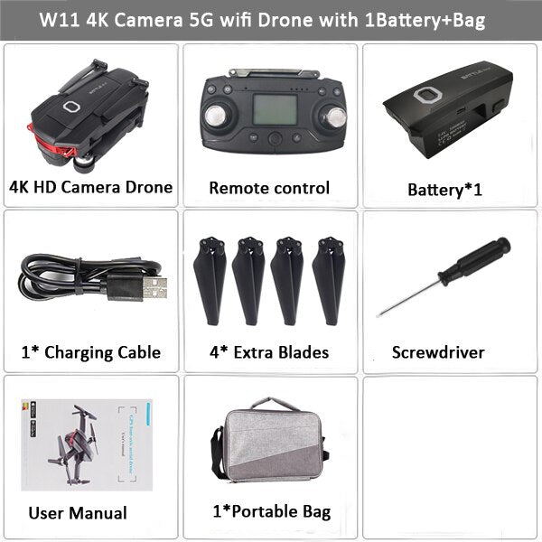 Advanced drone RC Quadcopter GPS Positioning Foldable Portable Drone with Optical Flow Brushless Motor Dual 4K 5G WIFI Cameras