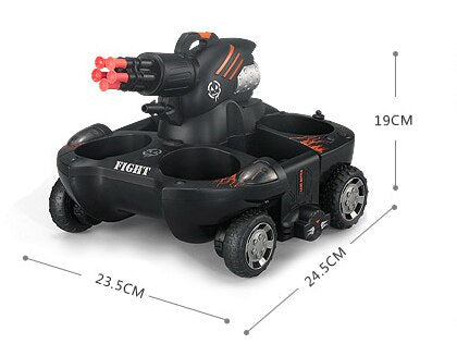 Amphibious Tank Four-Wheel Drive Remote Control Electric Bomb Water Spray Charging Remote Control Car for Boy