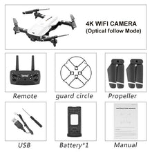 Drone 4K RC Quadcopter With Camera Foldable FPV Wifi Wide Angle High Hold RC Helicopter Selfie Drone Kid's Toys