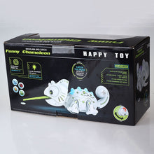 RC Robot Dinosaur Chameleon Pet dragon With Changeable Light Remote Control Electronic Model Animal Funny Gift Toys For Children