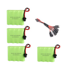 4.8v 3000mAh Ni-MH AA Battery and Charger For RC Car Robot Tank Gun Boat 4.8v 2400mah 4.8v Rechargeable Battery Pack