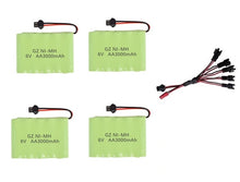 6v 3000mAh Battery and Charger For RC Cars Robots Tanks Gun Boats 6v NiMH Battery Aa 2400mah 6v Rechargeable Battery Pack