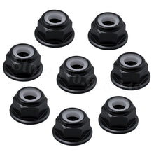 8PCS Aluminum Flange M4 Lock Nuts Nylon Self-Tightening Hex Wheel Adapter RC Car Parts Hardware