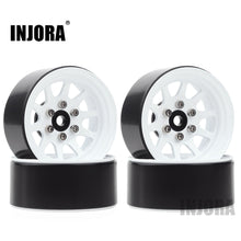 INJORA 107g/pcs Metal Alloy 1.9 Beadlock Wheel Rims for 1:10 RC Crawler Axial SCX10 90046 Traxxas TRX4 Redcat GEN8