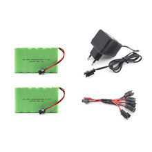 7.2v 2400mah AA NI-MH Battery with charger High capacity electric toy battery Remote car ship robot rechargeable 7.2 v 2400 mah