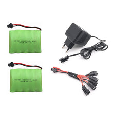 6v 2400mah AA NI-MH Battery with charger High capacity electric toy battery Remote car ship robot rechargeable 6 v 2400 mah