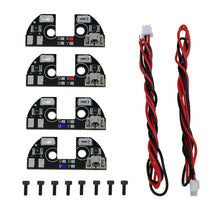 4pcs 5V LED Night Navigation Light High Power Light Rack LED Board with Cable for FPV Quadcopter F330 F450 F550 RC Drone