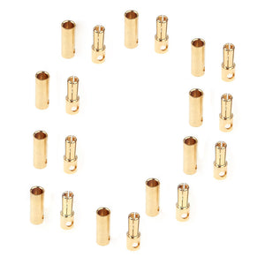 10pcs 2.0mm 3.5mm 4.0mm 5.0mm 5.5mm 6.0mm 6.5mm 8.0mm Banana Gold Bullet Connector Plug For Battery Connector Motor ESC RC Parts