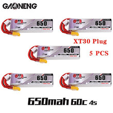 5PCS Lipo Battery Gaoneng GNB HV 650mAh 60C 1s 2s 3s 4s HV With PH2.0 XT30 Plug For Emax Tinyhawk Kingkong LDARC TINY