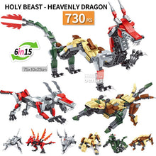 Animal transform Dragon Chinese zodiac signs assembled building block bricks Compatible Legoed kids kits toys Children gift