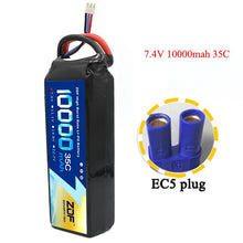 ZDF RC Car Lipo Battery 2S 3S 7.4V / 11.1V 10000mah 35C Max 70C XT90 / XT60/ T Plug For Rc Airplane Traxxas Car RC Truck