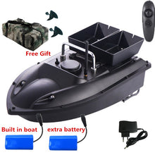 New Update Double Hopper 500m RC Distance 180mins RC Fishing Bait Boat H18 Cruise Control With Free Waterproof Bag VS 2011-5 to