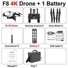 F8 Drone with 4K HD Camera Two-Axis Anti-Shake Self-Stabilizing Gimbal GPS WiFi FPV RC Helicopter Quadrocopter Toys CSJ X1