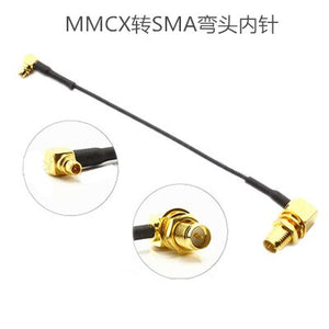 1pc Video Transmitter Antenna Extension VTX MMCX Angle to SMA RP-SMA Female Adapter Connector Cable 100mm RC Accessories DIY
