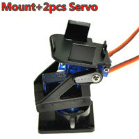PT Pan Tilt Camera Platform Anti Vibration Mount Aircraft FPV dedicated nylon PTZ for 9G SG90 MG90S Servo bracket