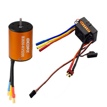 OCDAY 3650 5200KV 4 poles Sensorless Brushless Motor with 60A Electronic Speed Controller Combo Set for 1/10 RC Car and Truck