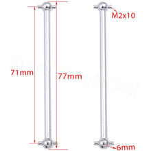 2pcs Steel Metal RC Car Drive Shaft Dogbone 61mm 63mm 70mm 77mm 84mm 86mm 89.5mm 101mm