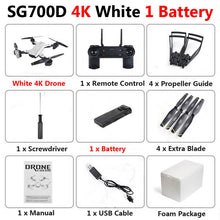 SG700-D Professional Foldable Drone with Dual Camera 1080P 720P 4K Selfie WiFi FPV Optical Flow RC Quadcopter Helicopter XS809S
