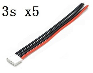 1s 2s 3s 4s 5s 6s 22AWG Cable 10CM (100MM) RC Lipo Battery Charger Wiring 7.4v 11.1v 14.8v 22.2v For IMAX B3 B6 Balance Charger