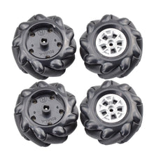 Moebius 60/80/96mm High Hardness Plastic Mecanum Wheel Omni-directional Smart Robot Car with 6mm hubs for Arduino DIY STEM Toy